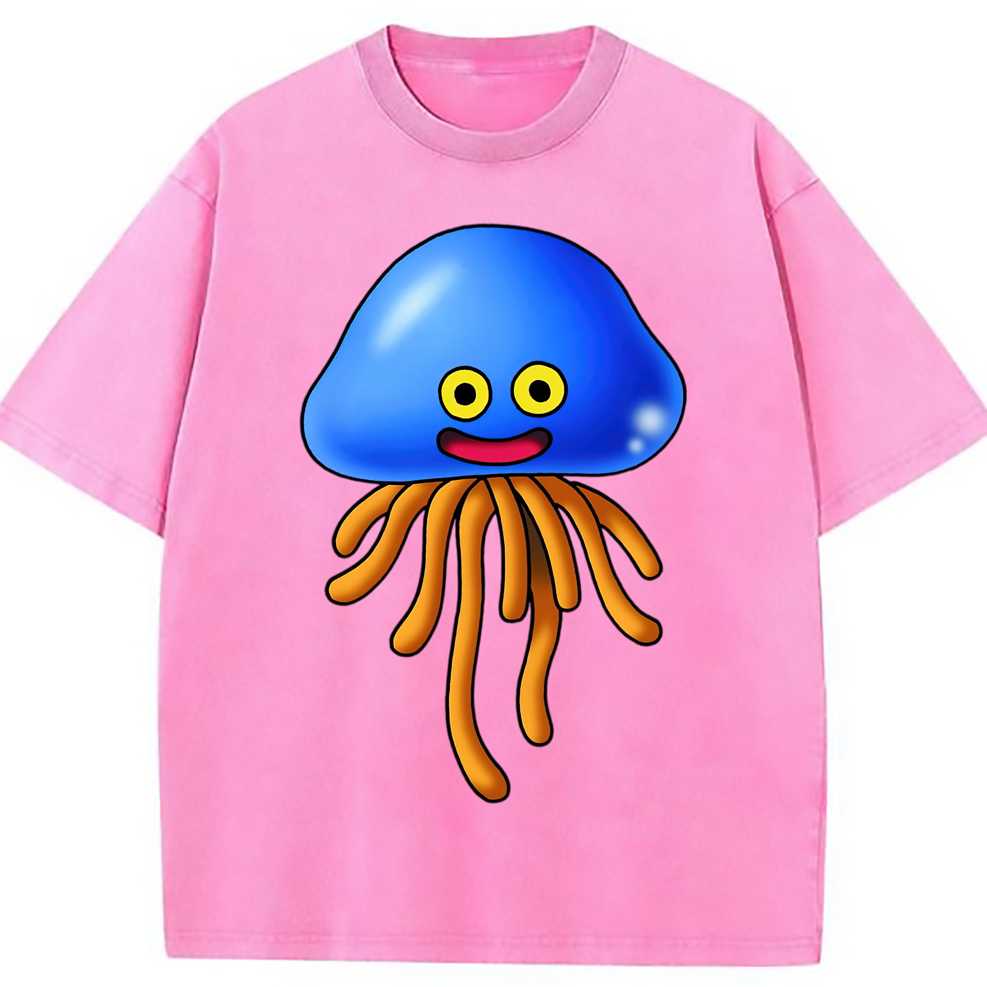 （画像用） ドラゴンクエスト Doragon Kuesuto Dragon Quest 綿100% ヴィンテージ風 半袖Tシャツ（フロントプリント）